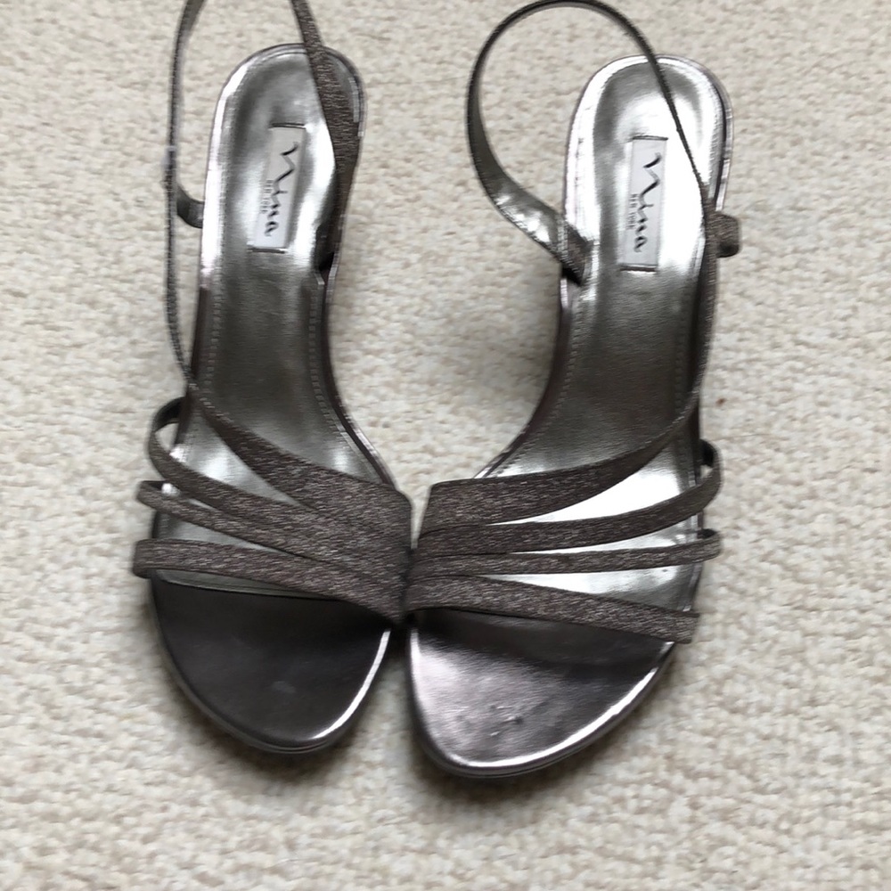 Nina sparkly, strappy heels